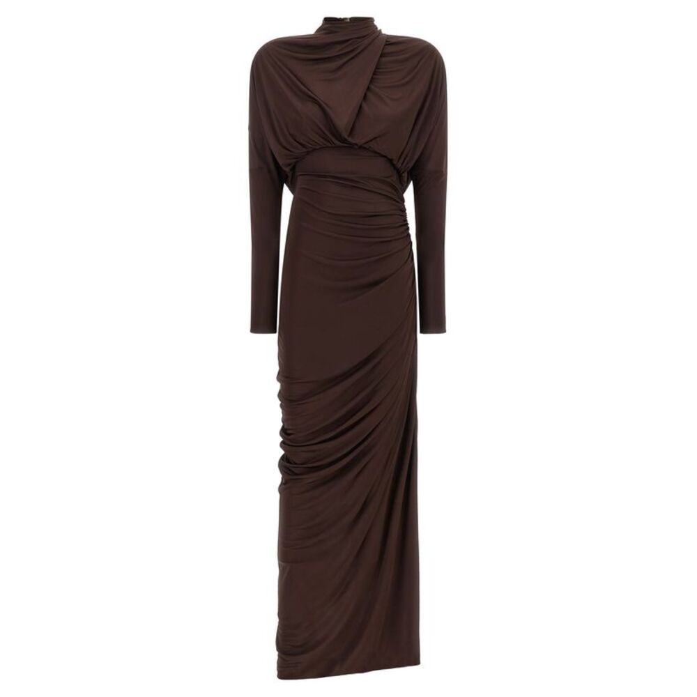 Balmain Women Draped Jersery Dress
